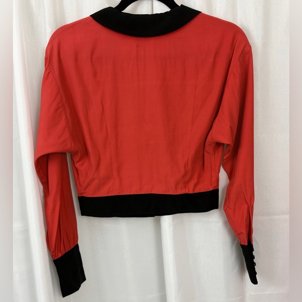 Alice’s Pig Tessa’s Tango Red&Black Cropped Top/Hi-Lo 2 Piece Skirt Set US2 NWT - Picture 5 of 13